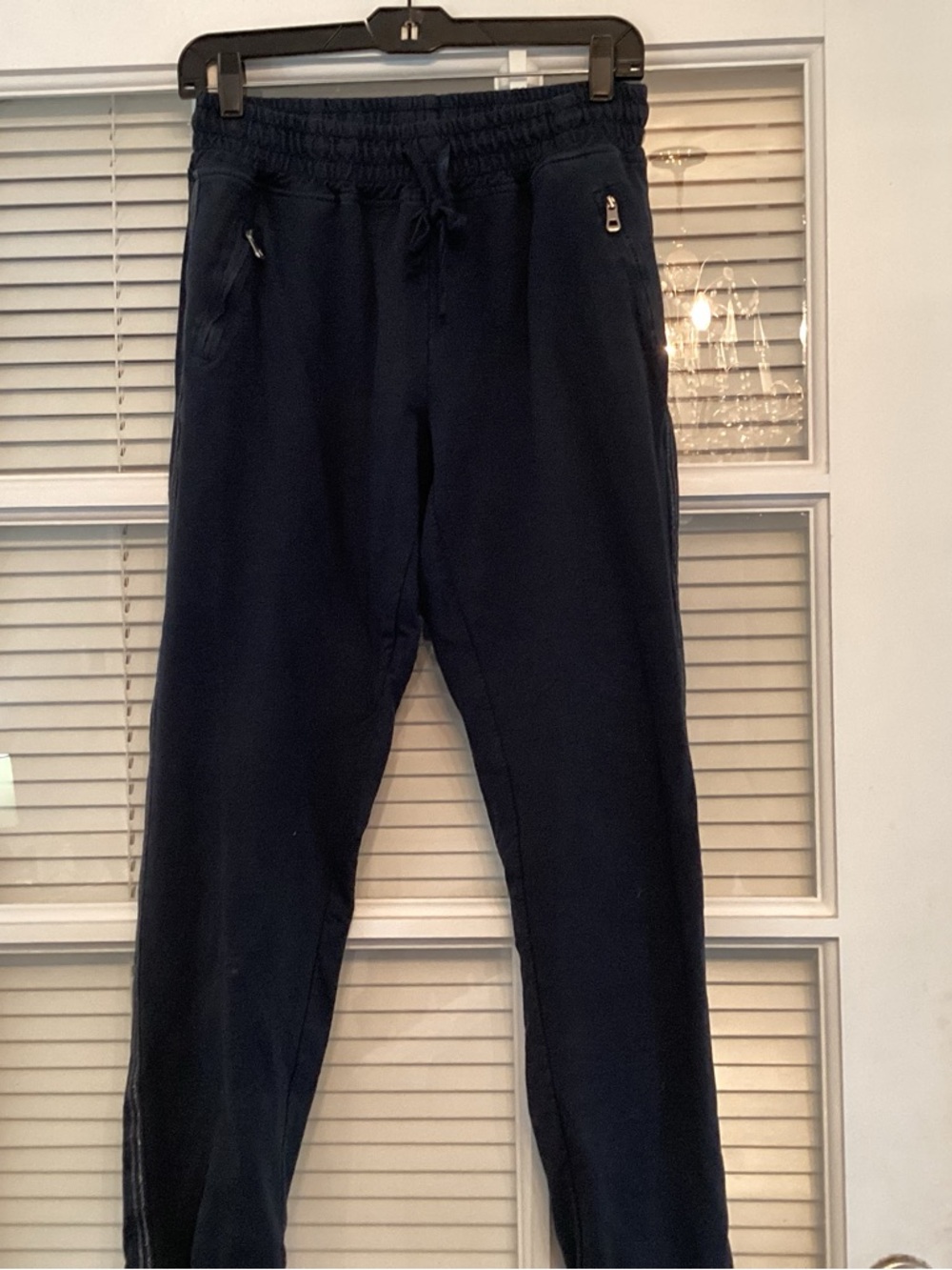 Men's Navy Jogger Pants with Elastic Waist
